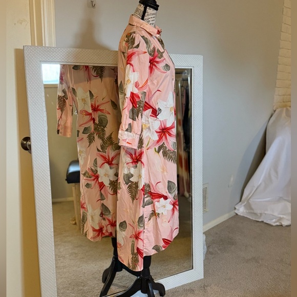 Zara Pink Floral Long Sleeve Dress - Picture 5 of 6